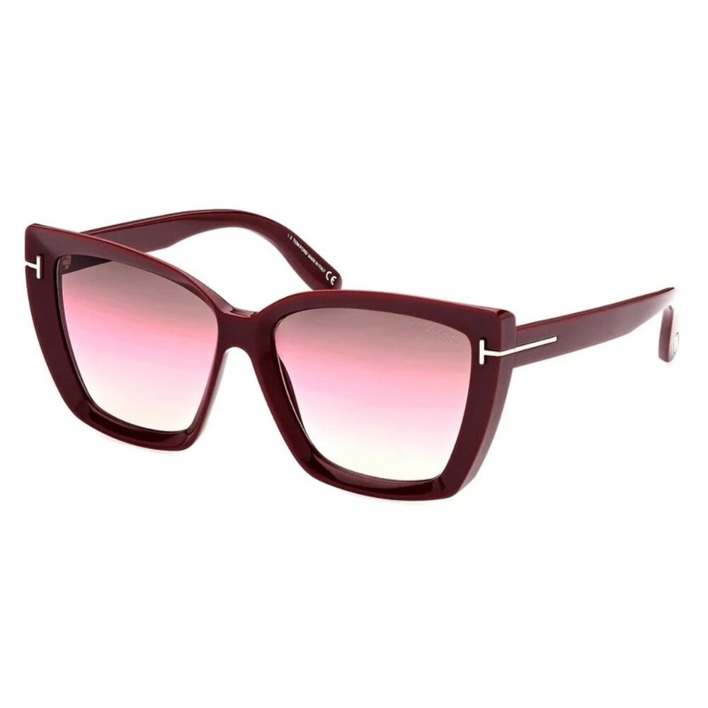 NEW TOM FORD SUNGLASSES BURGUNDY WOMEN EYEWEAR TOM FORD